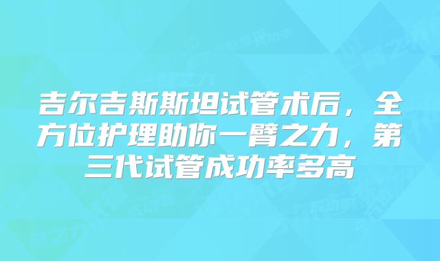 吉尔吉斯斯坦试管术后，全方位护理助你一臂之力，第三代试管成功率多高