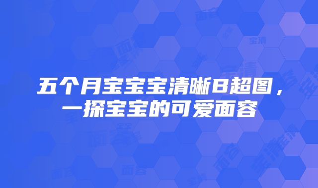 五个月宝宝宝清晰B超图,一探宝宝的可爱面容