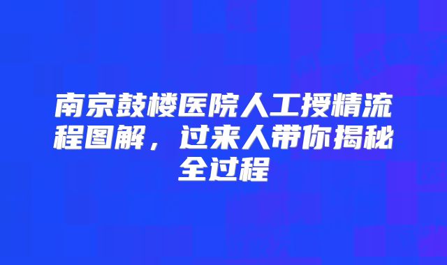 南京鼓楼医院人工授精流程图解,过来人带你揭秘全过程