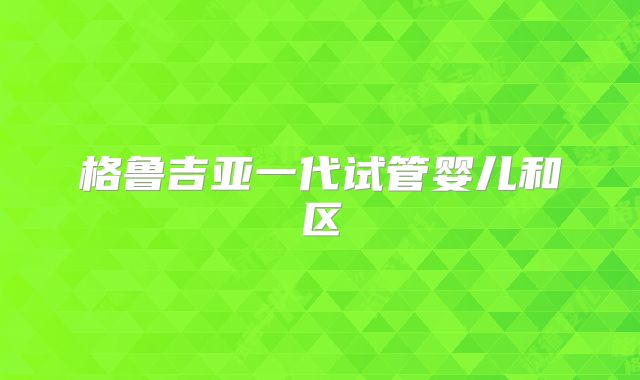 格鲁吉亚一代试管婴儿和区
