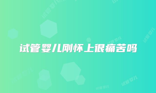 试管婴儿刚怀上很痛苦吗