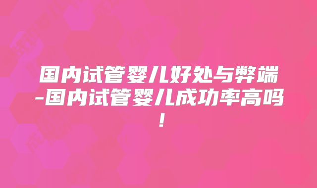 国内试管婴儿好处与弊端-国内试管婴儿成功率高吗!
