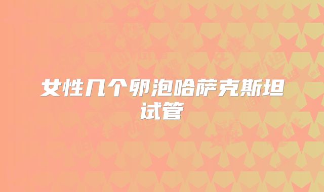 女性几个卵泡哈萨克斯坦试管