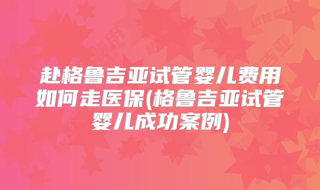 赴格鲁吉亚试管婴儿费用如何走医保(格鲁吉亚试管婴儿成功案例)