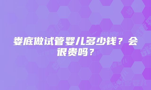 娄底做试管婴儿多少钱?会很贵吗?