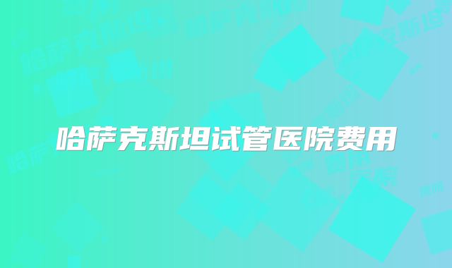 哈萨克斯坦试管医院费用