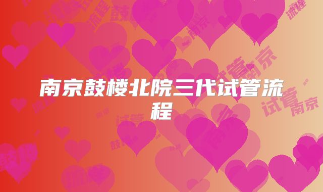 南京鼓楼北院三代试管流程