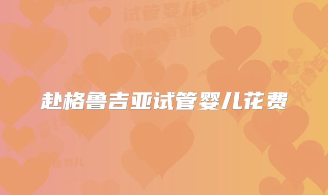 赴格鲁吉亚试管婴儿花费