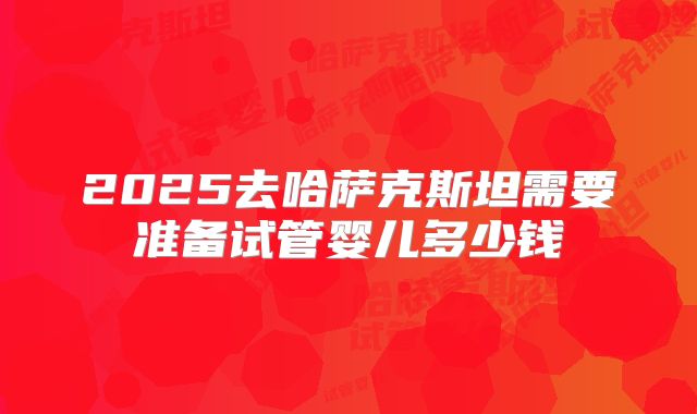 2025去哈萨克斯坦需要准备试管婴儿多少钱