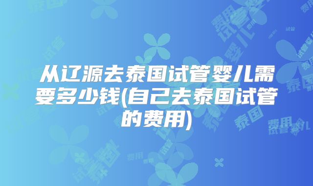 从辽源去泰国试管婴儿需要多少钱(自己去泰国试管的费用)