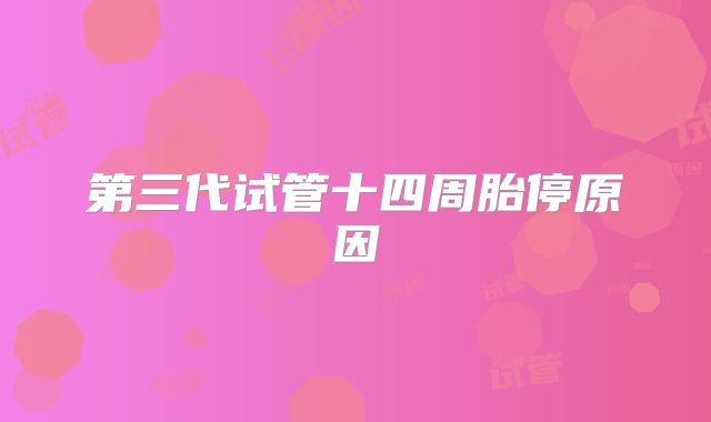 第三代试管十四周胎停原因