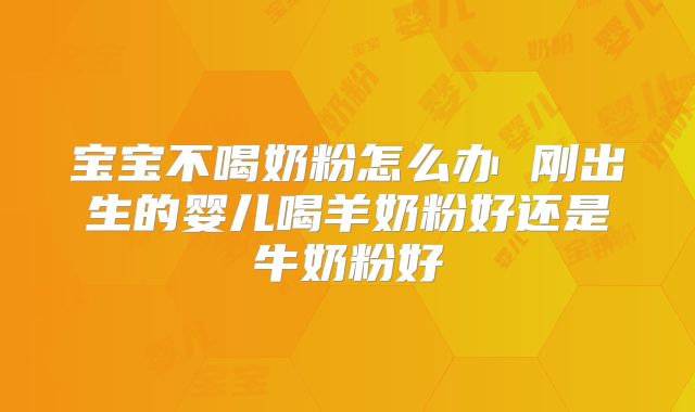 宝宝不喝奶粉怎么办 刚出生的婴儿喝羊奶粉好还是牛奶粉好