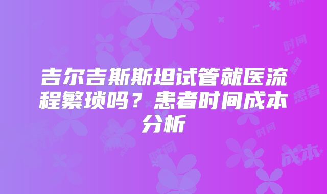 吉尔吉斯斯坦试管就医流程繁琐吗?患者时间成本分析