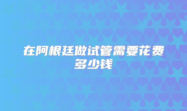 在阿根廷做试管需要花费多少钱