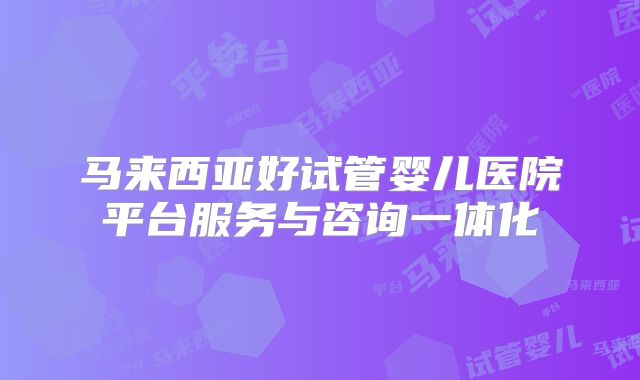 马来西亚好试管婴儿医院平台服务与咨询一体化