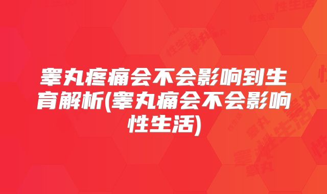 睾丸疼痛会不会影响到生育解析(睾丸痛会不会影响性生活)