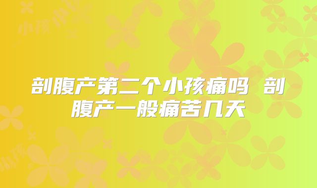 剖腹产第二个小孩痛吗 剖腹产一般痛苦几天