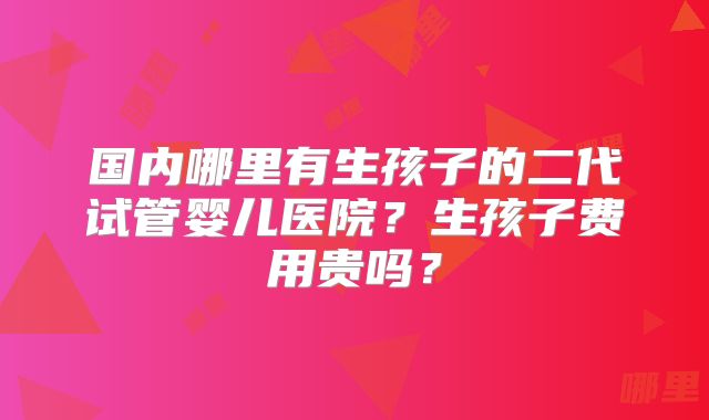国内哪里有生孩子的二代试管婴儿医院？生孩子费用贵吗？