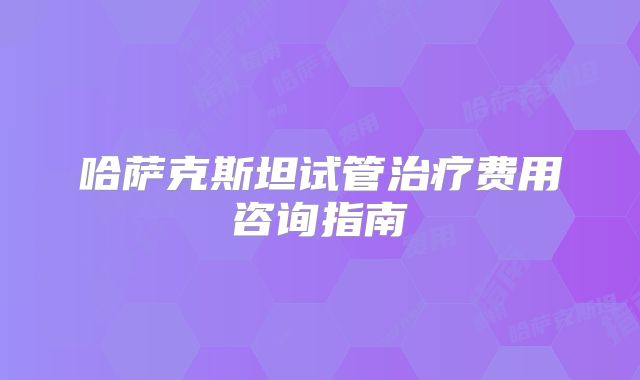 哈萨克斯坦试管治疗费用咨询指南
