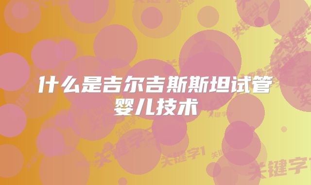 什么是吉尔吉斯斯坦试管婴儿技术