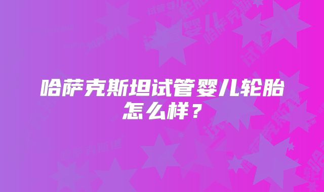 哈萨克斯坦试管婴儿轮胎怎么样？