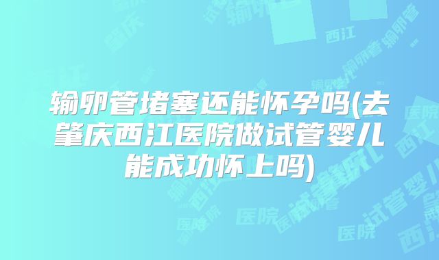 输卵管堵塞还能怀孕吗(去肇庆西江医院做试管婴儿能成功怀上吗)