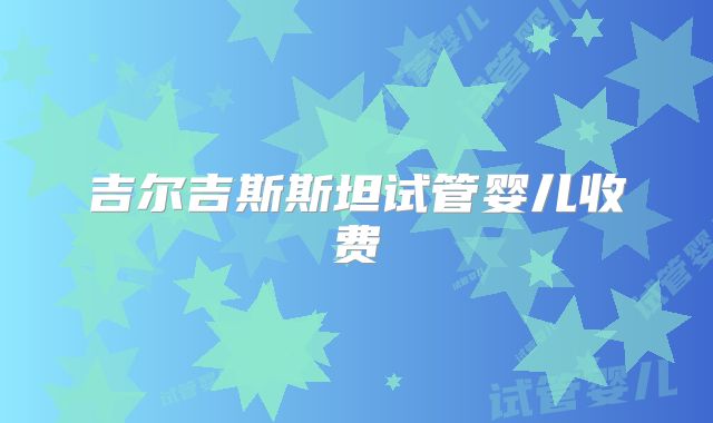 吉尔吉斯斯坦试管婴儿收费