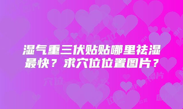 湿气重三伏贴贴哪里祛湿最快？求穴位位置图片？