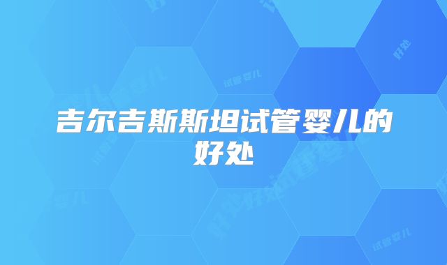 吉尔吉斯斯坦试管婴儿的好处