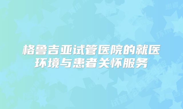 格鲁吉亚试管医院的就医环境与患者关怀服务