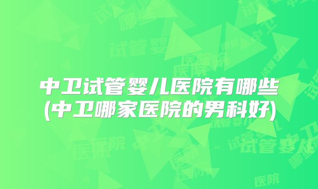 中卫试管婴儿医院有哪些(中卫哪家医院的男科好)