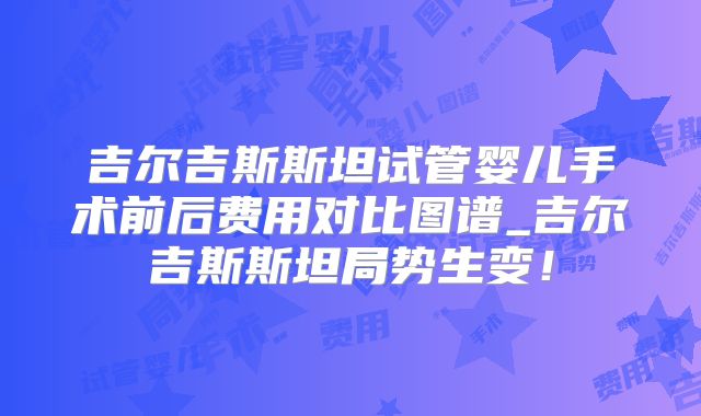 吉尔吉斯斯坦试管婴儿手术前后费用对比图谱_吉尔吉斯斯坦局势生变！