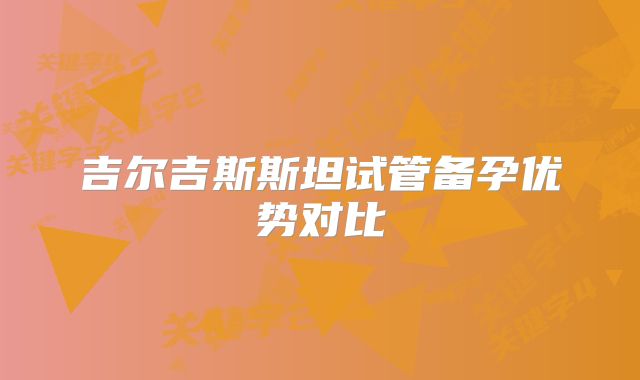 吉尔吉斯斯坦试管备孕优势对比