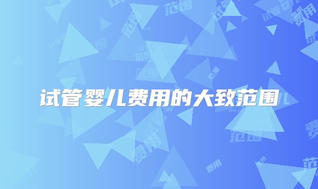 试管婴儿费用的大致范围