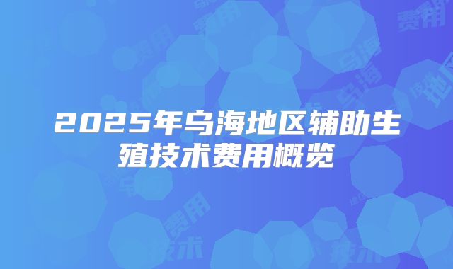 2025年乌海地区辅助生殖技术费用概览