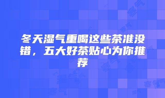 冬天湿气重喝这些茶准没错，五大好茶贴心为你推荐