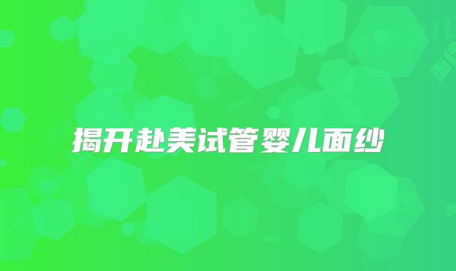 揭开赴美试管婴儿面纱