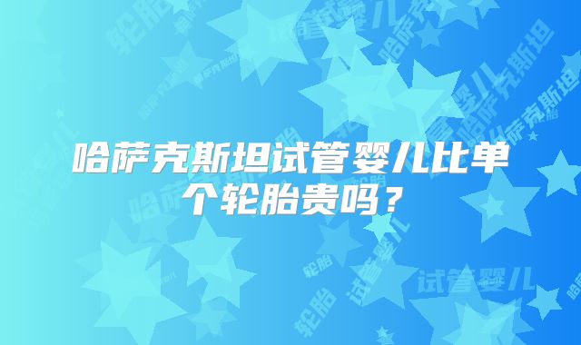 哈萨克斯坦试管婴儿比单个轮胎贵吗？