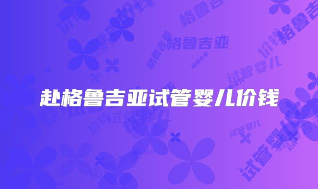 赴格鲁吉亚试管婴儿价钱