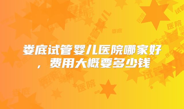 娄底试管婴儿医院哪家好，费用大概要多少钱