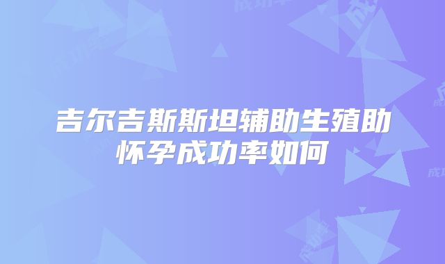 吉尔吉斯斯坦辅助生殖助怀孕成功率如何