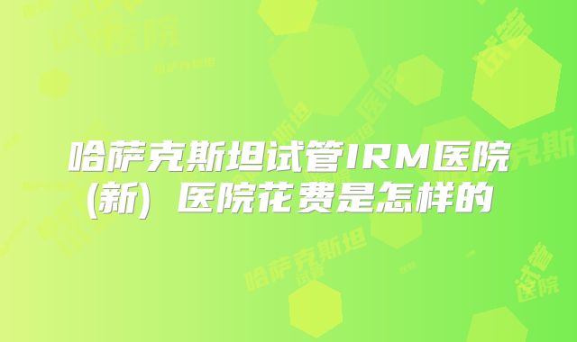 哈萨克斯坦试管IRM医院(新) 医院花费是怎样的