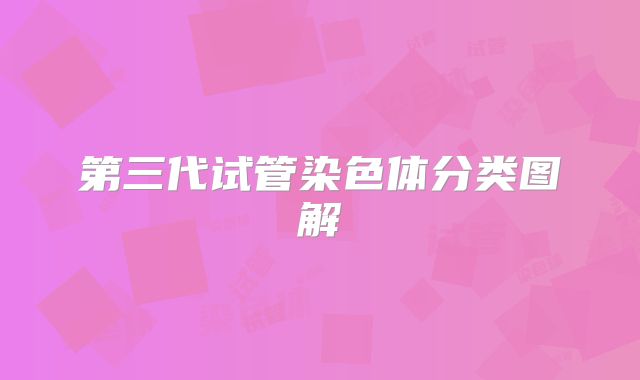 第三代试管染色体分类图解