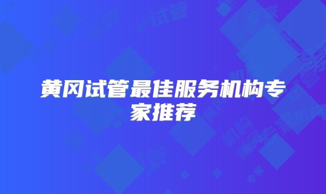 黄冈试管最佳服务机构专家推荐