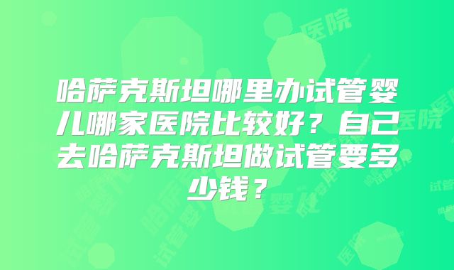 哈萨克斯坦哪里办试管婴儿哪家医院比较好?自己去哈萨克斯坦做试管要多少钱?