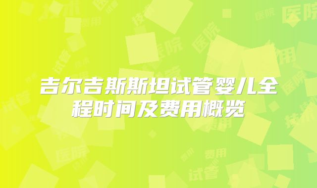 吉尔吉斯斯坦试管婴儿全程时间及费用概览