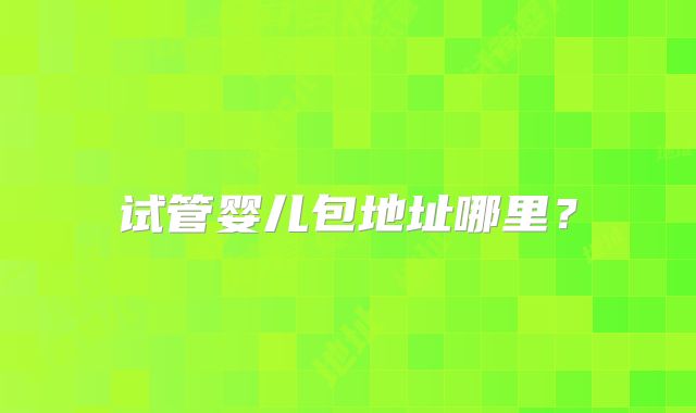 试管婴儿包地址哪里？