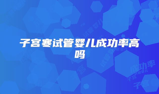 子宫寒试管婴儿成功率高吗