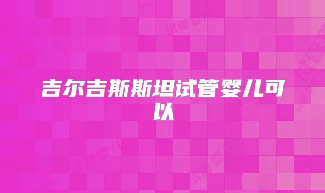 吉尔吉斯斯坦试管婴儿可以