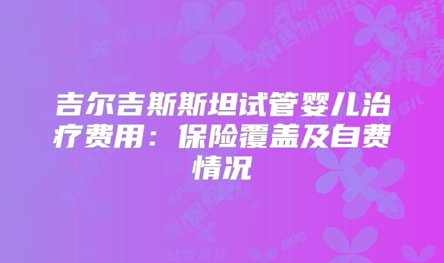 吉尔吉斯斯坦试管婴儿治疗费用:保险覆盖及自费情况